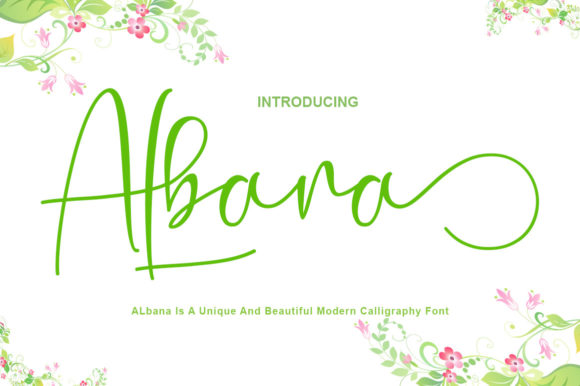 Albana: An Elegant Script Font for Editorial Grace