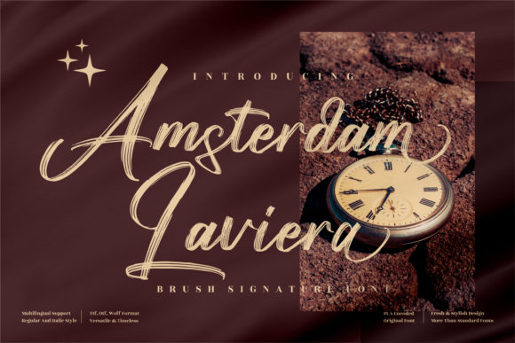 Amsterdam Laviera: A Refined Script Handwritten Font