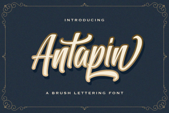 Antapin: A Romantic Script Handwritten Font for Small Business Branding
