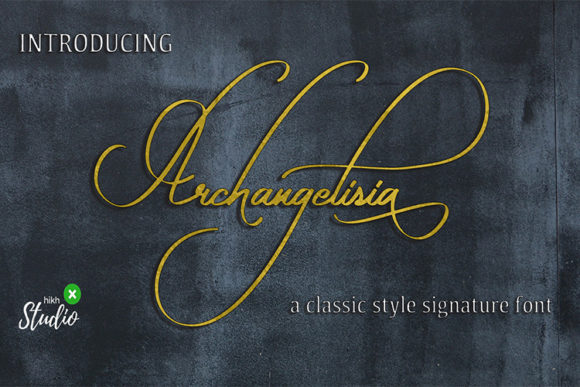 Archangelisia Script Font for Elegant Handmade Branding