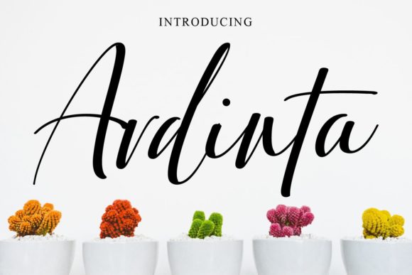 Ardinta: A Relaxed Script Font for Elegant Editorial Design