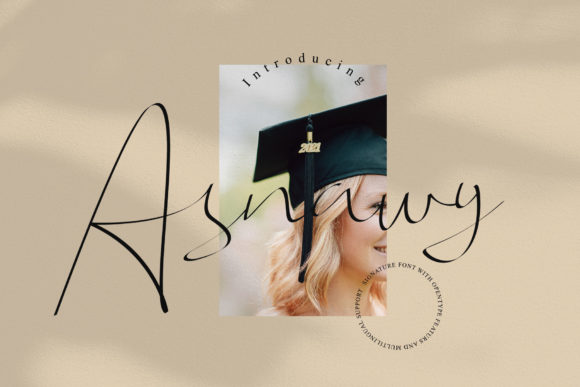 Asnawy: A Delicate Script Handwritten Font for Elegant Editorial Design