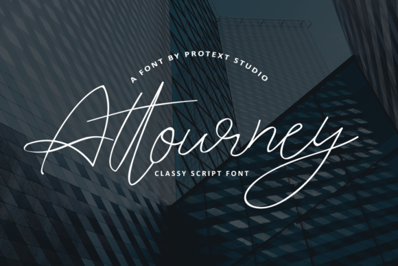 Attourney: A Refined Script Font for Elegant Campaign Design