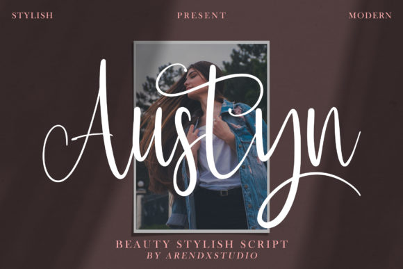 Austyn Script Font for Modern Web Design
