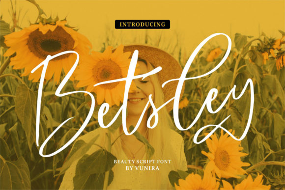 Betsley Script Font for Whimsical Branding Projects