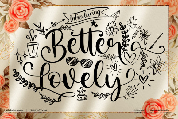 Better Lovely: A Chic Romantic Script Font for Editorial Design