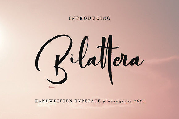 Bilattera: A Refined Script Handwritten Font for Elegant Editorial Design