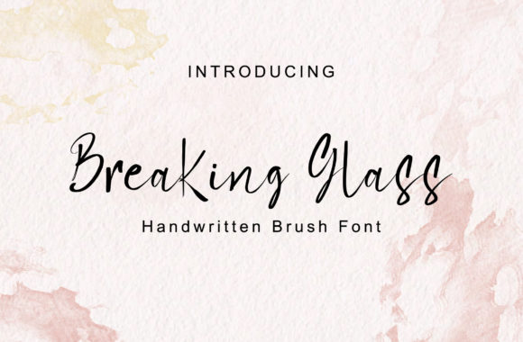 Breaking Glass: Elegant Script Handwritten Font for Designers
