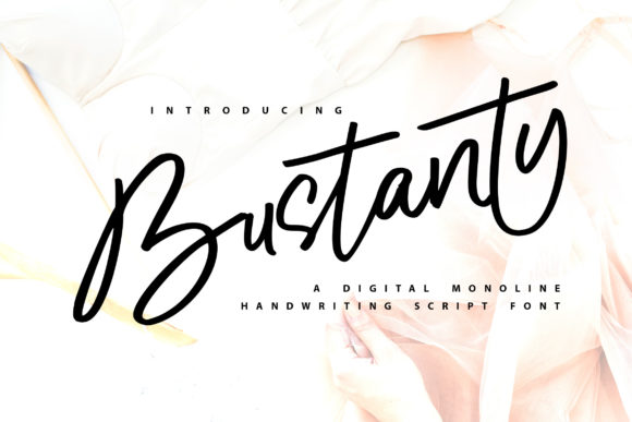 Bustanty Script Font for Romantic Brand Identity