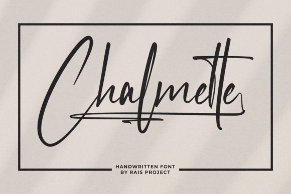 Chalmette Script Font for Elegant Campaign Design