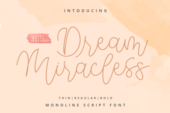 Dream Miracless Script Font for Luxury Digital Branding