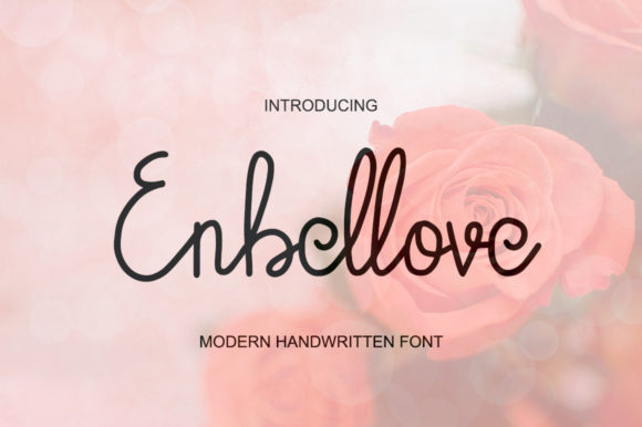 Enbellove Script Font for Handmade Invitations & Printables