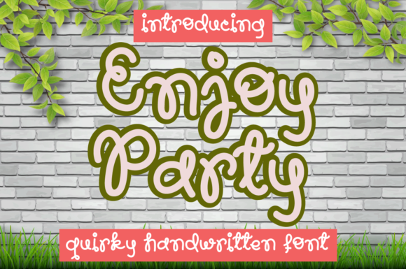 Enjoy Party Script Font for Playful Digital Branding