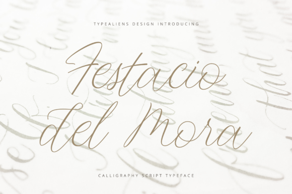 Festacio Del Mora Script Font for Digital Design
