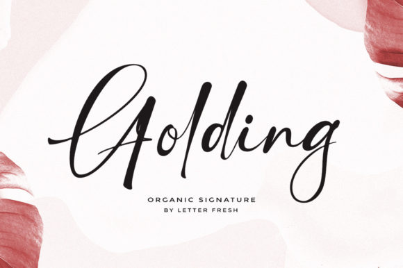 Golding Signature Font for Small Business Branding