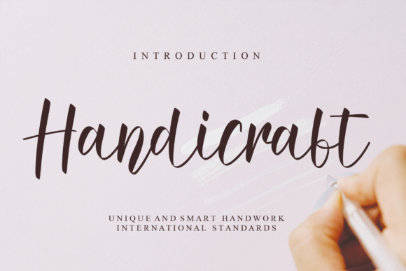 Handicraft: A Script Handwritten Font That Elevates Your Brand