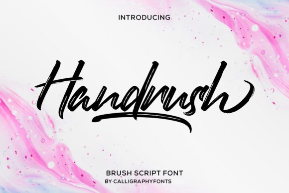 Handrush: A Cursive Brushed Script Font for Editorial Warmth