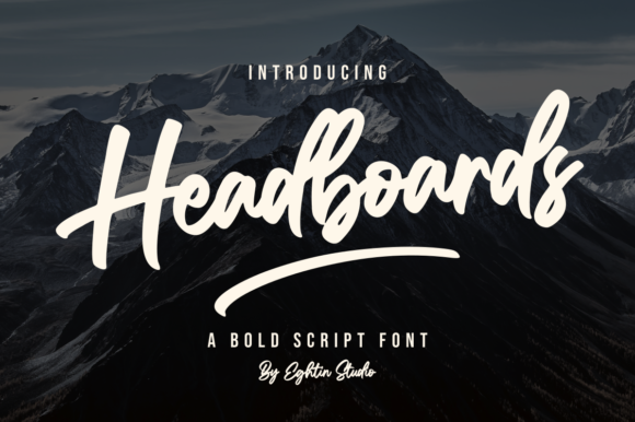 Headboards Font: A Script Handwritten Typeface for Elegant Digital Branding