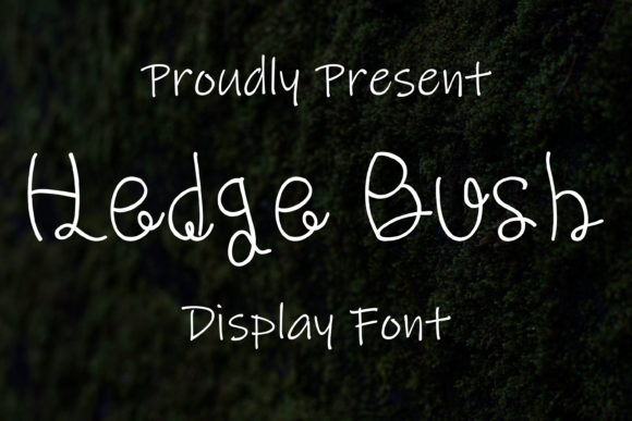 Hedge Bush Script Font for Handmade Creators