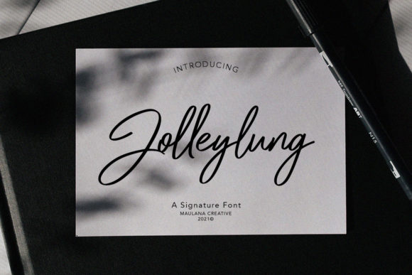 Jolleylung Script Font for Handmade Creators