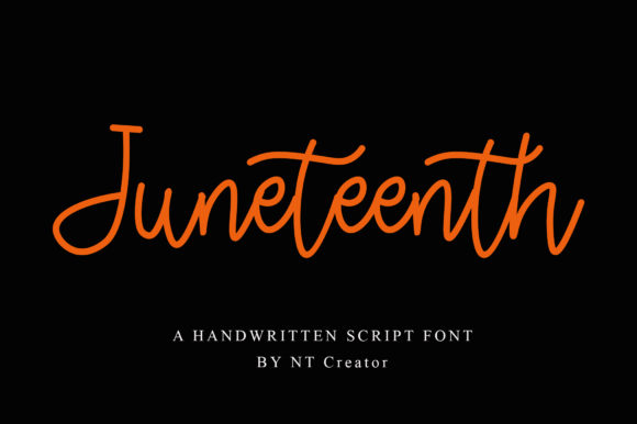 Juneteenth Font: A Stylish Script Handwritten Typeface for Clear Campaign Messaging