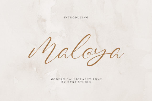 Maloya: The Elegant Script Handwritten Font for Refined Design