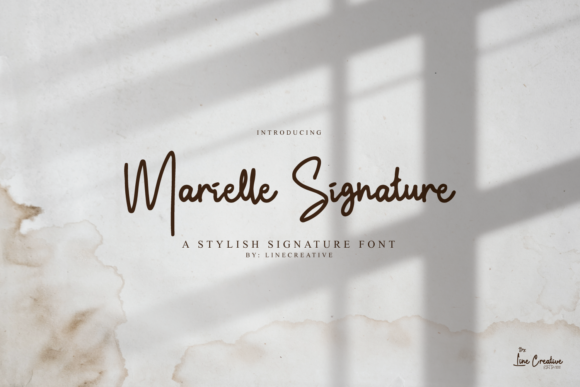 Marielle Signature Font for Whimsical Branding