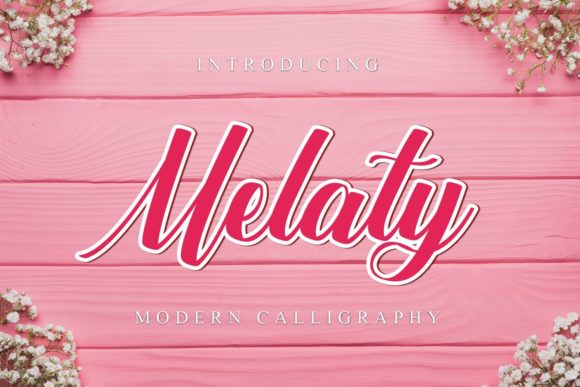 Melaty: A Cursive Script Font for Elegant Brand Identity