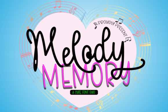 Melody Memory Font for Elegant Brand Identity Design