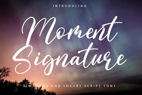 Moment Signature: A Refined Script Font for Digital Branding