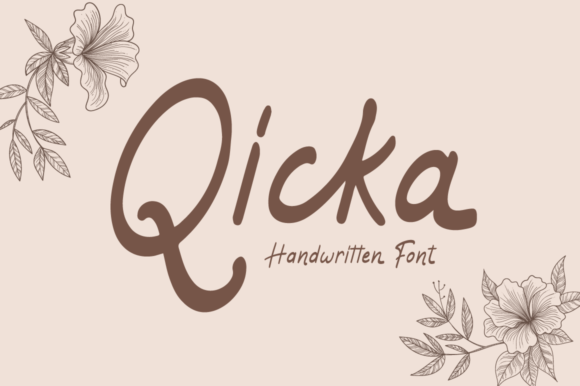 Qicka Script Font for Elegant Handmade Products