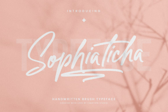 Sophiaticha: A Relaxed Brushed Script Font for Thoughtful Design