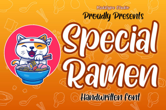 Special Ramen Font: A Playful Script Handwritten Typeface for Warm Brand Identities