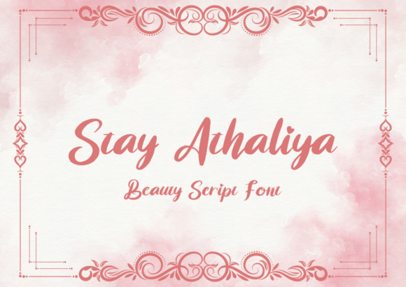 Stay Athaliya Script Font for Elegant Brand Campaigns