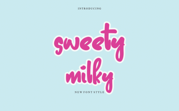Sweety Milky Script Font for Elegant Branding