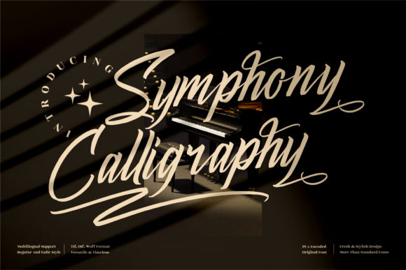 Symphony Calligraphy Font for Elegant Handmade Design