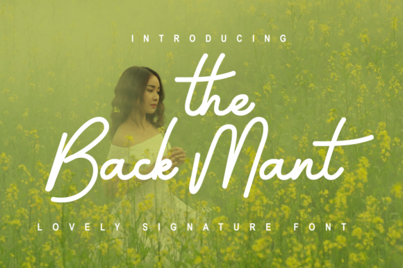 The Back Mant Script Font for Elegant Branding