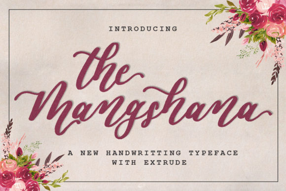 The Mangshana: A Contemporary Script Font for Editorial Design