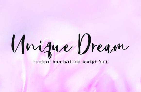 Unique Dream: An Elegant Script Font for Editorial Calm