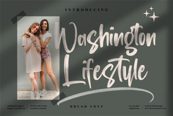 Washington Lifestyle Script Font for Warm, Human Campaigns